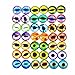 Julie Wang 18mm 40pcs Mixed Dragon Eyes Flatback Glass Cabochon Dome for Artworks Making Jewelry Settings Craft DIY Findings