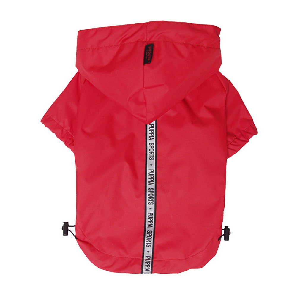 Puppia Base Jumper Raincoat For Dogs - Dog Jacket, Red