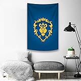 SUIBIAN Banner Flags Blue Cool Game Art Print Posters for College Dorm Room Decor, 39x59 inch Unframed Version
