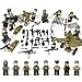 KAZI WW2 US Soldiers Action Figures Set, US Army Men with Military Weapons Accessories,Army Toys for Boys