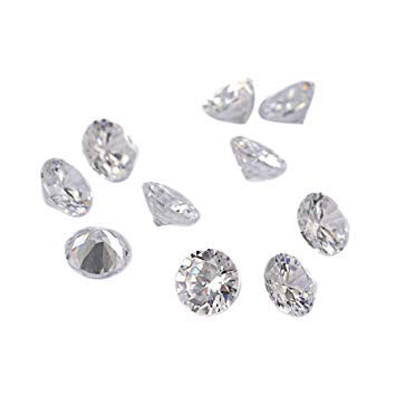 GEMHUB Loose Diamond 1 mm -3.25 mm CVD Diamonds for Jewelry Making