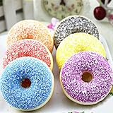 AMA(TM) 1PC Simulation Colourful Doughnut Scented Squishy Squeeze Slow Rising Toys Stress Reliever (Random)