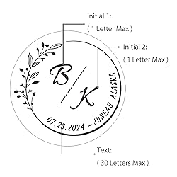 OFCCUSTOM Wedding Embosser Personalized Name Date