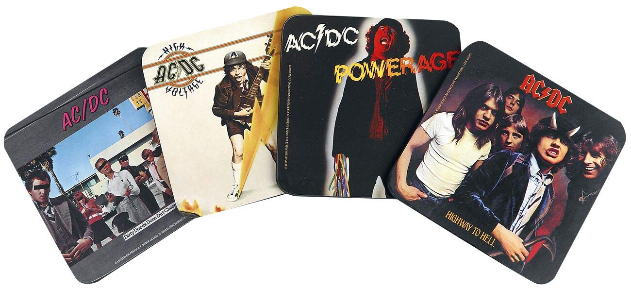 KKL KlangundKleid.de AC/DC Untersetzer Standard Coaster, White