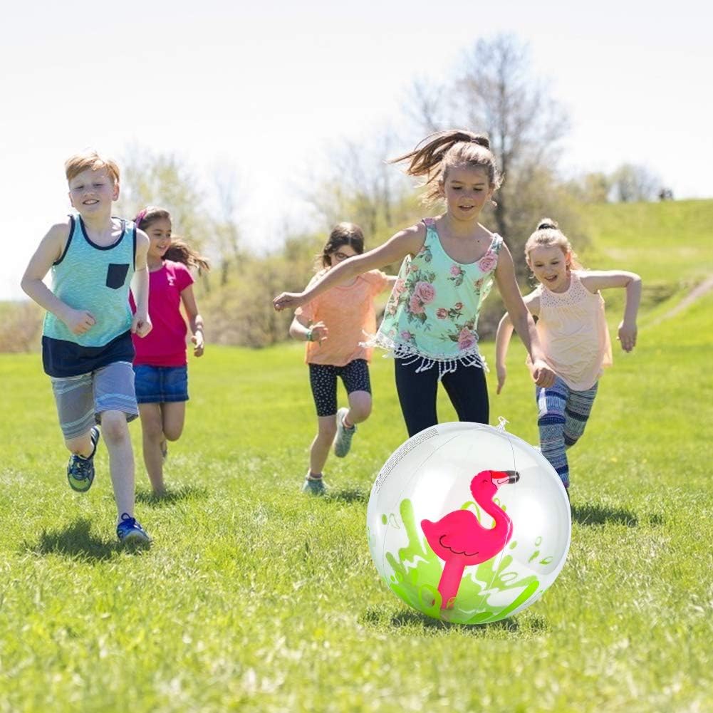 AMOR 3 Pieces 3D Beach Balls, 13 Inch Inflatable Beach Ball for Kids, Pool Toy Balls for Summer Beach Pool Party Favor Home Decoration: Sports & Outdoors