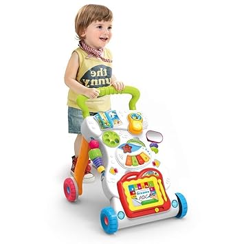 QOLARIS Children Walker with Music Lights and Fun Developmental Activities for Kids Walkers for Babies to Walk,Baby Walker