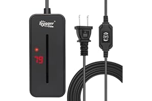 hygger Submersible Fish Tank Heater 50W 5-10 Gallon Small Betta Aquarium Heater with LED Digital Display Controller Thermosta