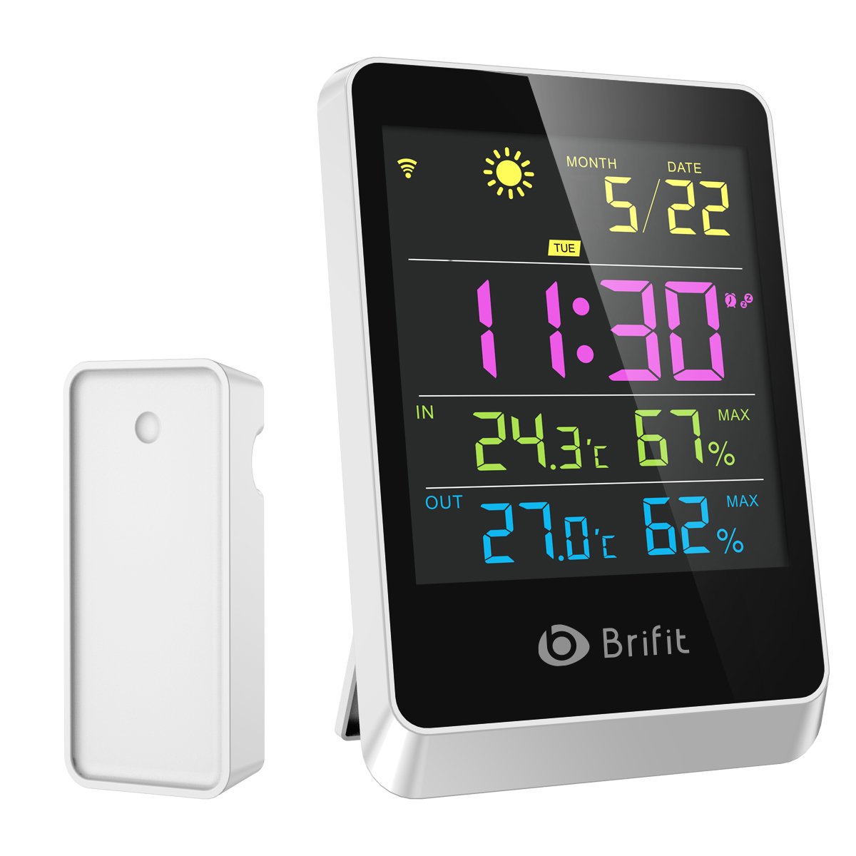 Brifit Digitales Mini Thermometer Hygrometer - Temperatur & Luftfeuchtigkeitsmesser