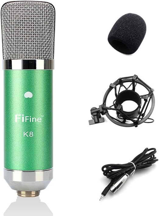 Fifine Condenser Microphone Music Recording Mic 3.5mm Amazon.co.uk