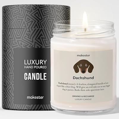 Makester Luxury Soy Wax Candle - Vanilla, Jasmine, Sugared Almond