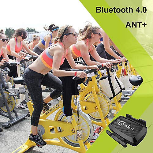 Meilan Bicycle Speed Sensor Bike Cadence Sensor Cycling Bluetooth 4.0 ANT+ Indoor Spinning Cadence Training Sensor C1