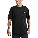 Kecols Men's Loose Fit Thick Work T-Shirts Soft Short Sleeve Pocket Tee(Tall & Regular)