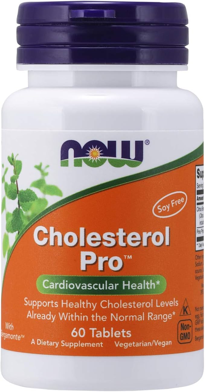NOW Supplements, Cholesterol Pro with Bergamonte and Plant Sterols, 60 Tablets DailyNutriPlus LLC