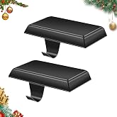 YUANQIAN Christmas Stocking Holders for Mantle Weighted Stocking Holder Fireplace Stocking Hangers for Xmas Holiday Party Decoration (2)