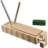 Lansky Diamond/Ceramic 4 Rod TurnBox Crock Stick Knife Sharpener with Leather Strop, 20&deg; &amp; 25&deg; Angles