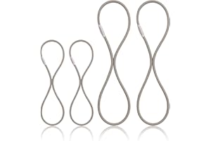 Boseen Universal Elastic Bands Replacement, Anti-Aging Rubber Ring for Microphone Shock Mount Holder Clamp Clip, Set of 4 (Gray)