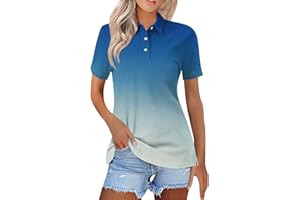MIDELXP Golf Polo Shirts for Women Summer Quick Dry Short Sleeve Button Down Shirt Lightweight Dressy Casual Work Tops 2024