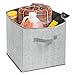 InterDesign Aldo Fabric Closet Storage Organizer Cube for Toys, Sweaters, Accessories - Gray