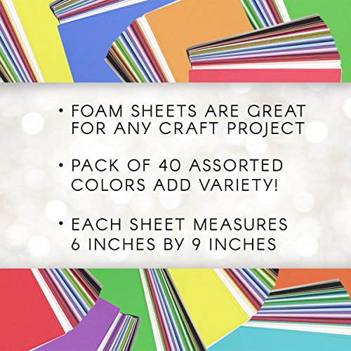 Darice Foamies Foam Multipack Assorted Vibrant Colors for Craft