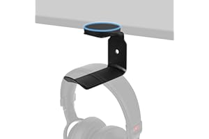 Geekria Magnetic Headphone Holder, Headset Hooks, Aluminum Headphone Hanger for Desk, Mount Stand with Rubber Pad, Compatible