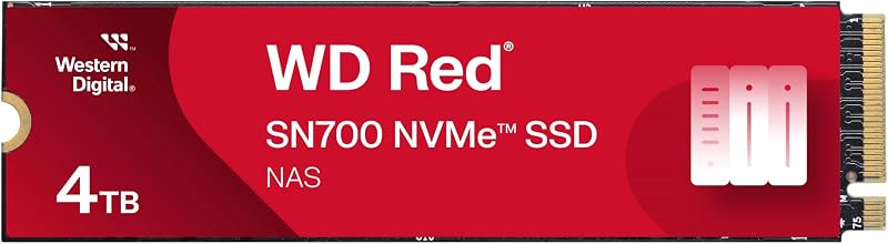 Western Digital WD Red SN700 4TB NVMe SSD for NAS - High I/O Performance