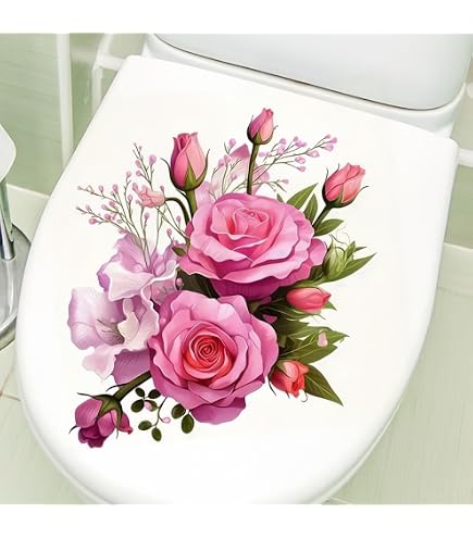 Iconikal 2-Piece Halloween Toilet Seat Cling Set - Funny Spider Design, 11.2x13 Inch, Removable & Reusable
