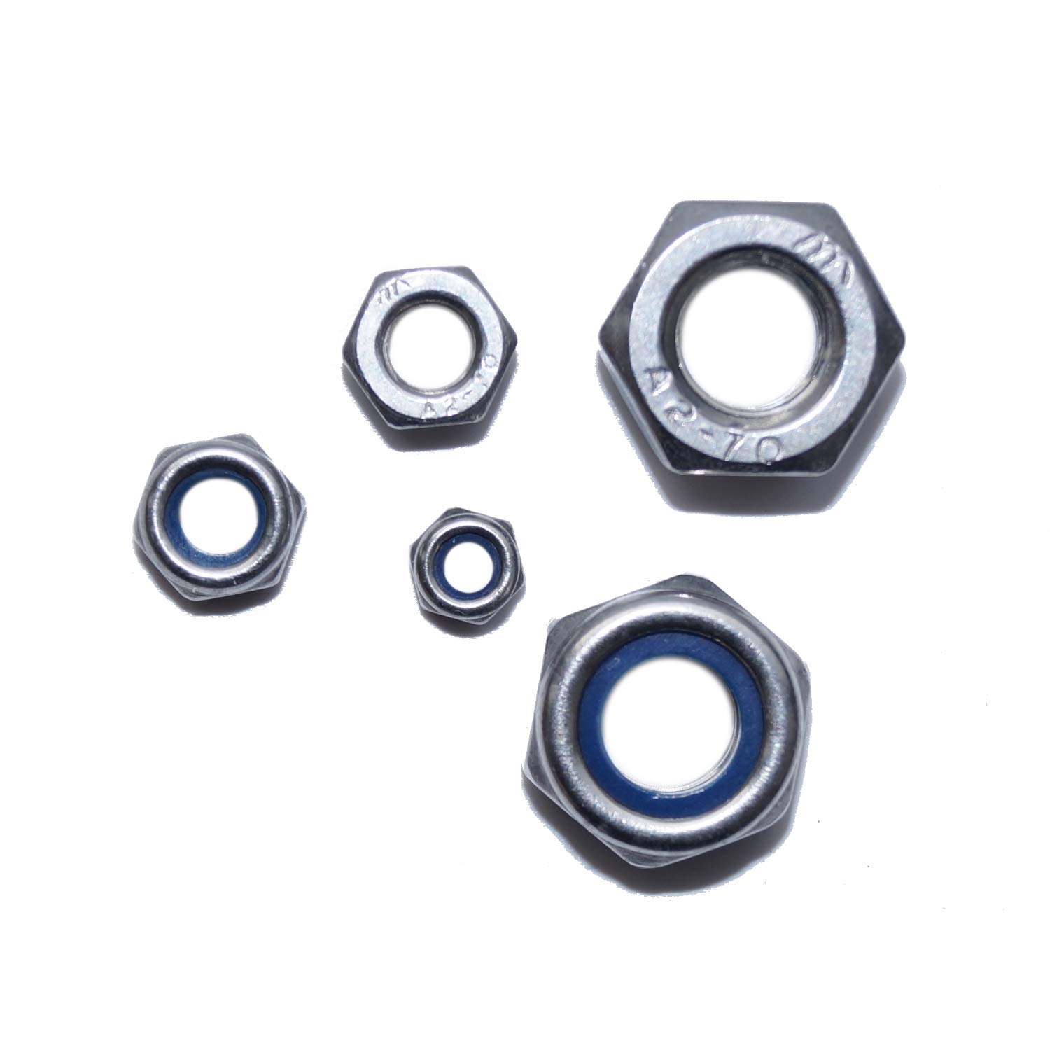 Gleitmo Locking Nuts M20 Pack of 6 Low Form DIN 985 A2 Stainless Steel Nuts V2A Hex Nut — image 1