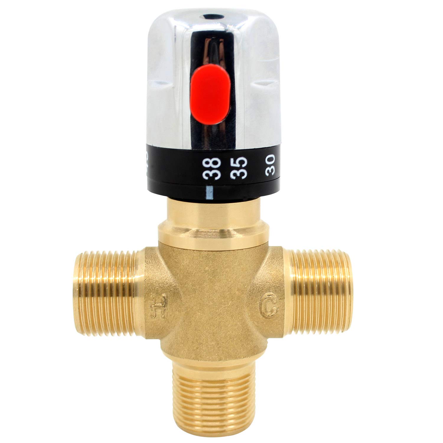 Water Mixer Thermostat Mixing Valve 3-Way thermomic 3/4 for Solar Water heaters Shower Solar.