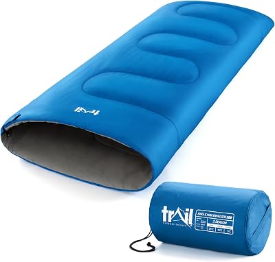 Trail Kids Sleeping Bag 200gsm Mini Envelope 2 Season 160cm x 65cm