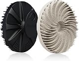 BEAUTAIL Silicone Body Scrubber 2 Pack with No-Slip Handle Black+Starlight view 1