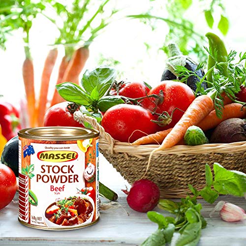 Amazon Com Massel Bouillon Stock Powder No Msg Gluten Free Beef Flavour 168 G Pack Of 1 Canned Soup Stock Grocery Gourmet Food