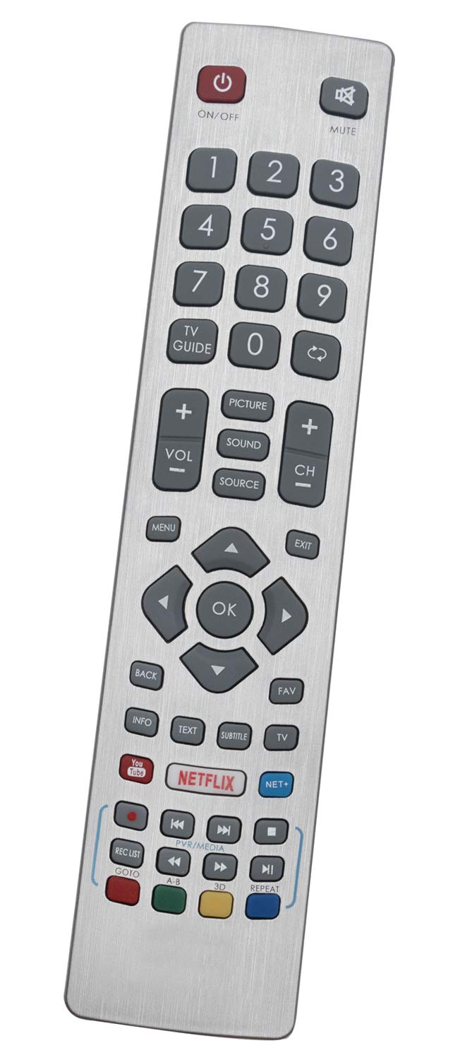 ALLIMITY DH2087 Remote Control Replace Fit for FHD TV LC-43FG5242E LC-32HI5332E LC-40UG7242K LC-48CFG6002E LC-40UI7352E LC-43UI7252E LC-40FG5342E LC-40UG7252E LC-40FG5242E