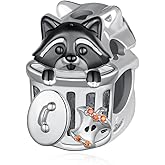 SVODEA Raccoon Gifts 925 Sterling Silver Raccoon Charm Cute Animal Jewelry Gifts for Women