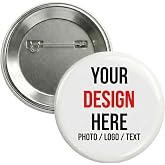 Custom Buttons and Custom Pins, Customizable Personalized Photo Button Pins, USA Made, Design Your Own, Bulk School Events Sports Memorial Campaign Items