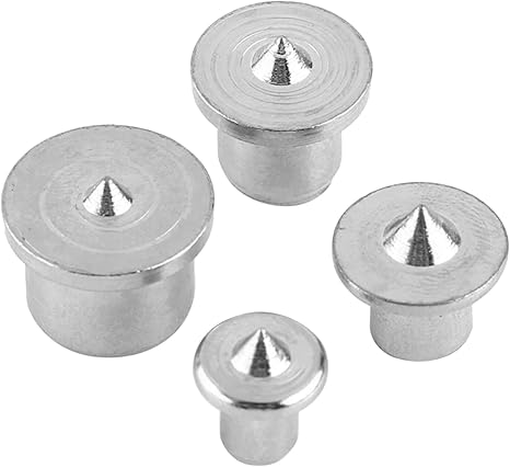 Amazon Xingsiyue 4個 ダウエルセンターポイントセット ソリッドセンターポイント ピンドリル センターマーカーポイント 木工位置合わせツール 6 8 10 12mm ケガキ工具