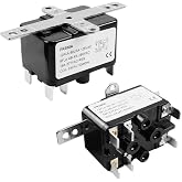 2 Pack 24V Fan Relay AC Switch SPST Fit for Fan Control HVAC Coleman Furnace Blower Humidifier Goodman Blower Heating Sequencer Relay 90-980 Isolation Re-Lay AC Switch SPST