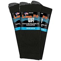 Amazon.com: Loose Fit Stays Up Cushioned No Show Socks (Pack of 3