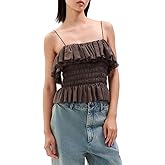 Ronny Kobo Women's Ruffled Strappy Alexi Top