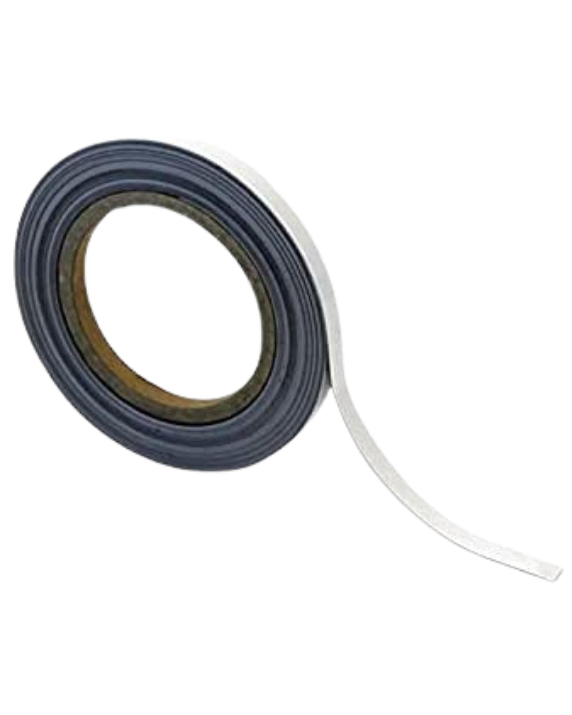 Magnetic Steel Easy-Wipe Tape, Thin & Flexible, Cut to Fit Strip, Strong Magnetic Tape, High Visible Identification, Suitable For All Non-Magnetic Surfaces - White - H.10mm x W.10M