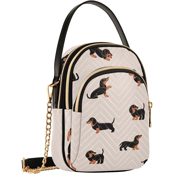 LiuenMgg Highland Cattle Messenger Bag - Small Crossbody Bag With Ethnic Print, Adjustable Strap For Women