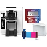 Bodno Magicard Pronto 100 ID Card Printer &amp; Complete Supplies Package ID Software - Bronze Edition