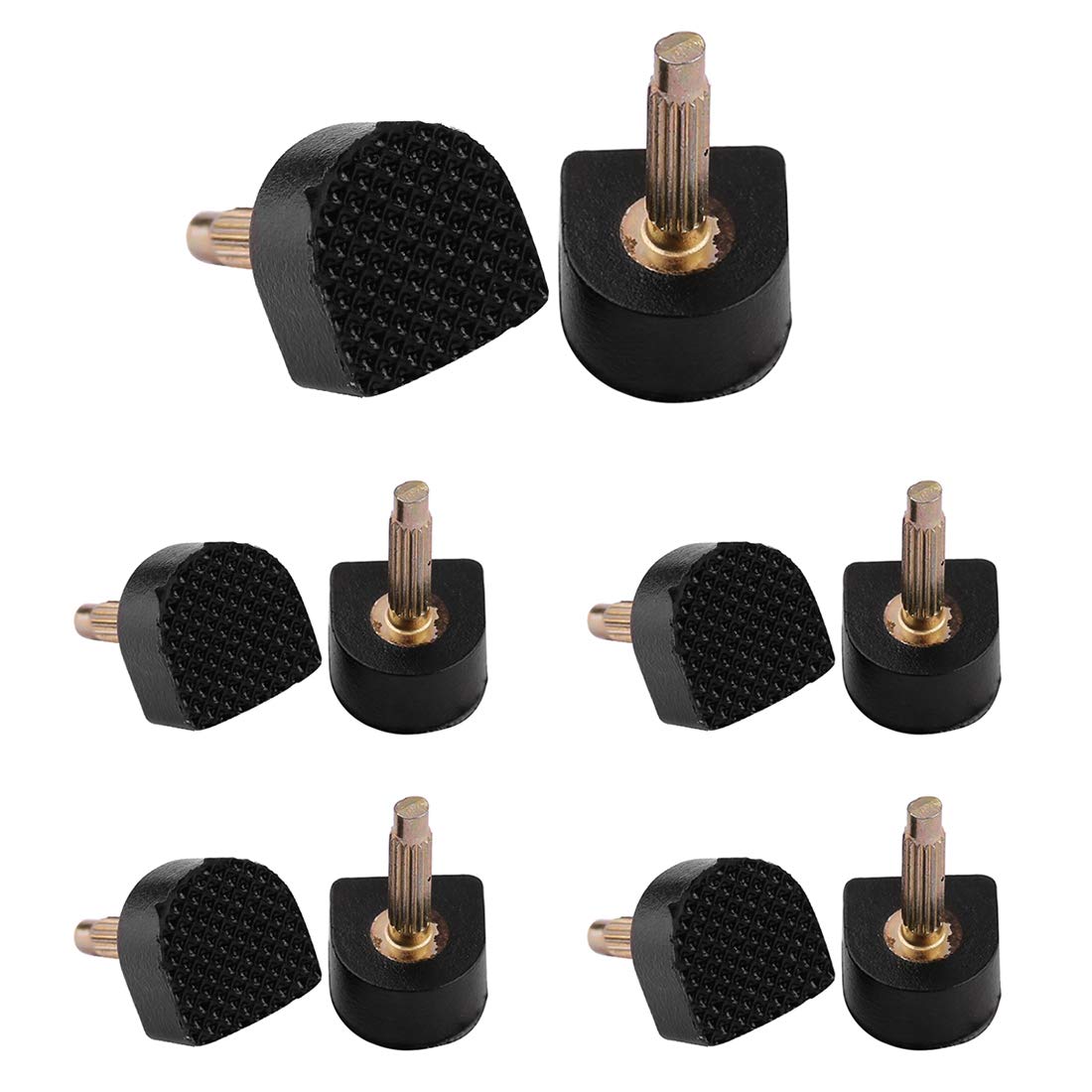 Sourcingmap Women's Heel Tips Shoes Repair Stiletto Lift 10pcs Black 1.1 x 1.1 x 1.8cm