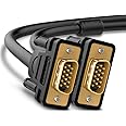 UGREEN VGA SVGA HD15 Male to Male Video Coaxial Monitor Cable with Ferrite Cores Gold Plated Connectors Support 1080P Full HD