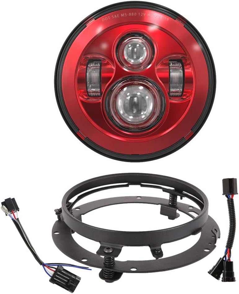 7 Inch LED Headlight With Mounting Bracket For Touring