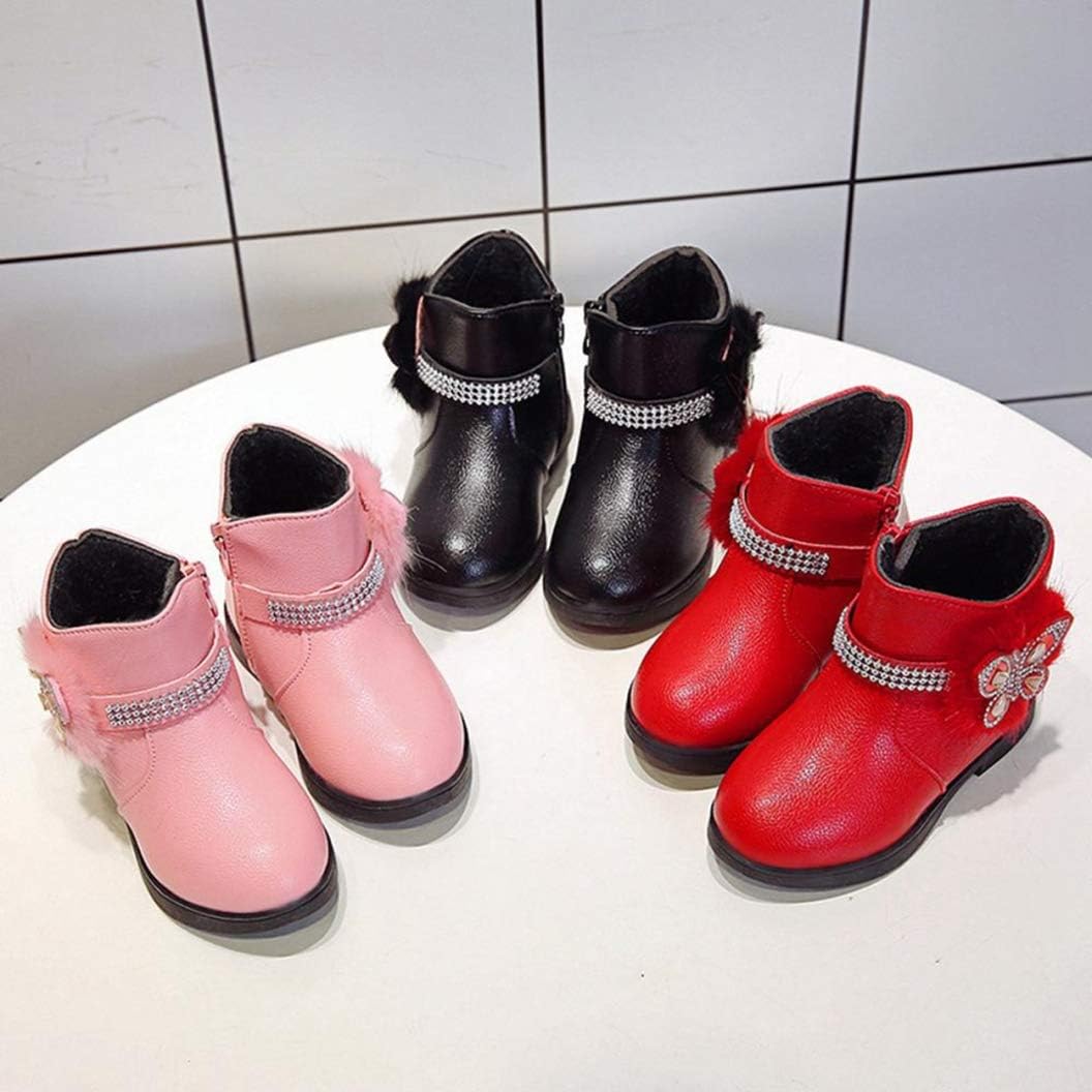 Scarpe Stivaletti in Pelle da Bambina Stivali Caldi Antiscivolo per Bambini  Stivali da Bambina con Fondo Morbido alla Moda Scarpe da Ginnastica per  Bambini urban-earth.co.uk