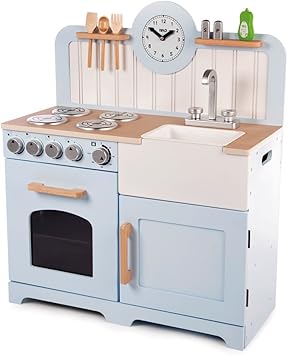 Tidlo Wooden Country Play Kitchen Amazon Co Uk Toys Games