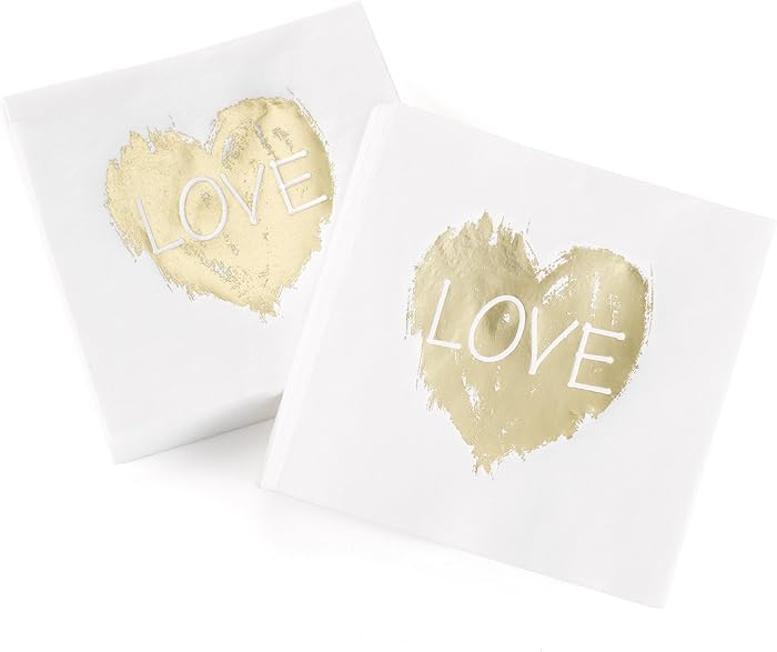 Hortense B. Hewitt Napkins, 4.75-Inch (Folded), Brush of Love