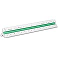 Alumicolor Aluminum Engineer Color-Coded Solid Drafting Scale, 6IN, Silver