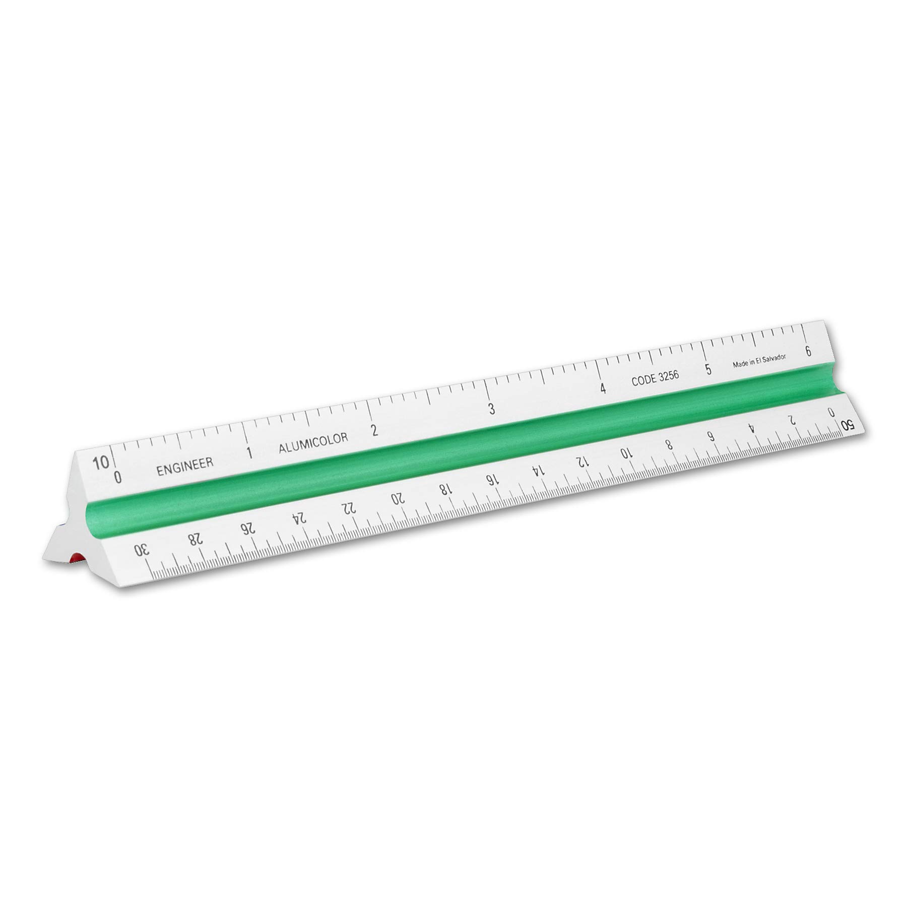 Alumicolor Ruler, Measuring Tool, Silver, 6in