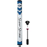 SuperStroke CounterCore&trade; Flatso&trade; Golf Putter Grip, Black/Blue| Consistent and Reliable Putting Stroke